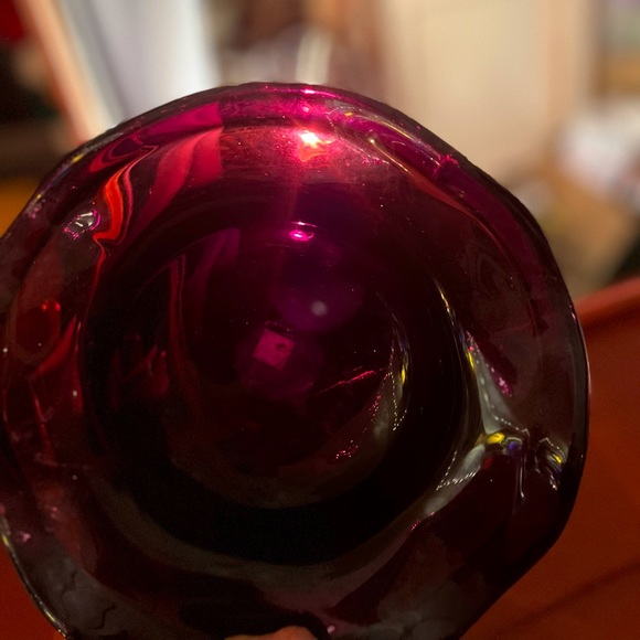 Other - Traditional blown Spanish bowl in purple
